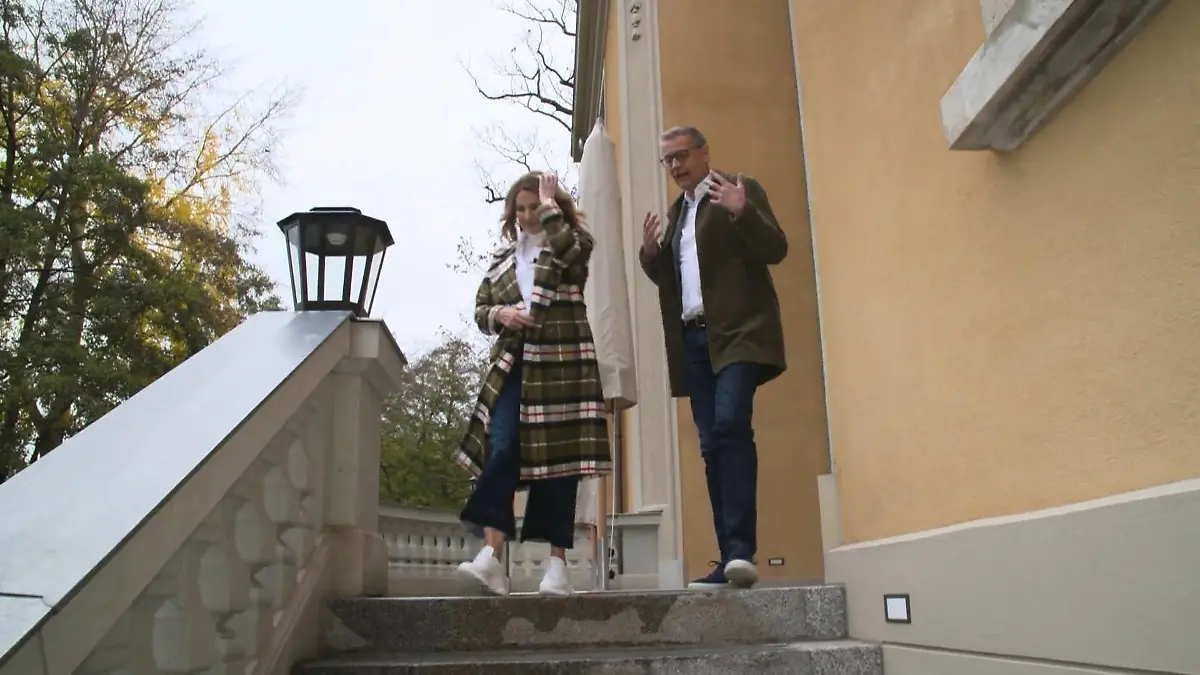 Frauke Ludowig trifft Günther Jauch in der Villa Kellermann Sein Corona-Jahr in Potsdam