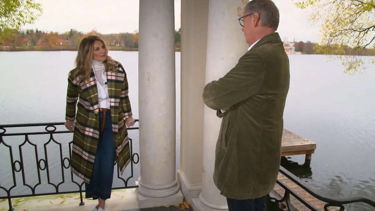 Im Coronajahr besucht Frauke Ludowig Günther Jauch am Heiligen See.