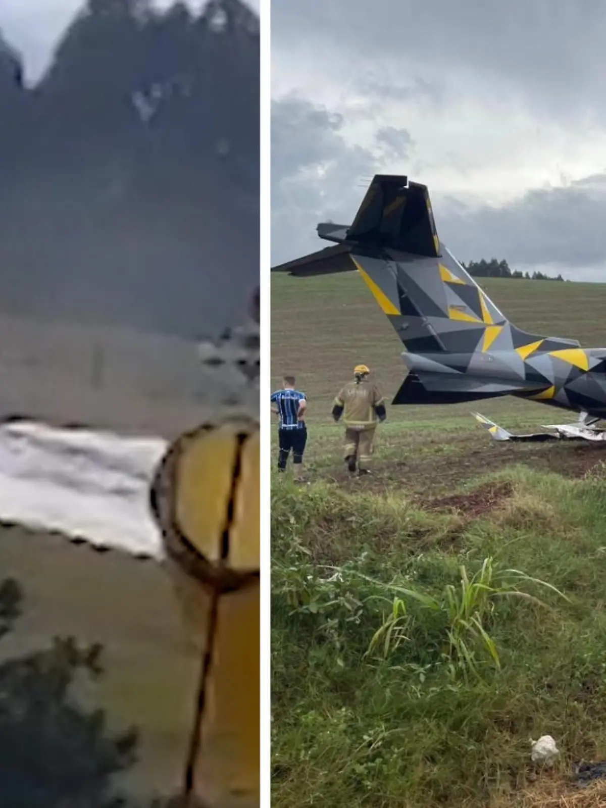 Diese glatte Fahrbahn wird auch einem erprobten Piloten zum Verhängnis!

Denn der Geschäftsflieger steuert der Landebahn des Flughafens in Erechim (Brasilien) entgegen, doch die Ankunft dort, verläuft anders als geplant. Auf dem Asphalt aufgekommen, schlittert die Bombardier Learjet 75 mehrere Meter weit auf das Ende der Landebahn zu, bis es schließlich zu einer Katastrophe kommt: Das Flugzeug kracht den Abgrund hinunter! Wir zeigen den Moment und die Aufnahmen nach dem Absturz im Video.