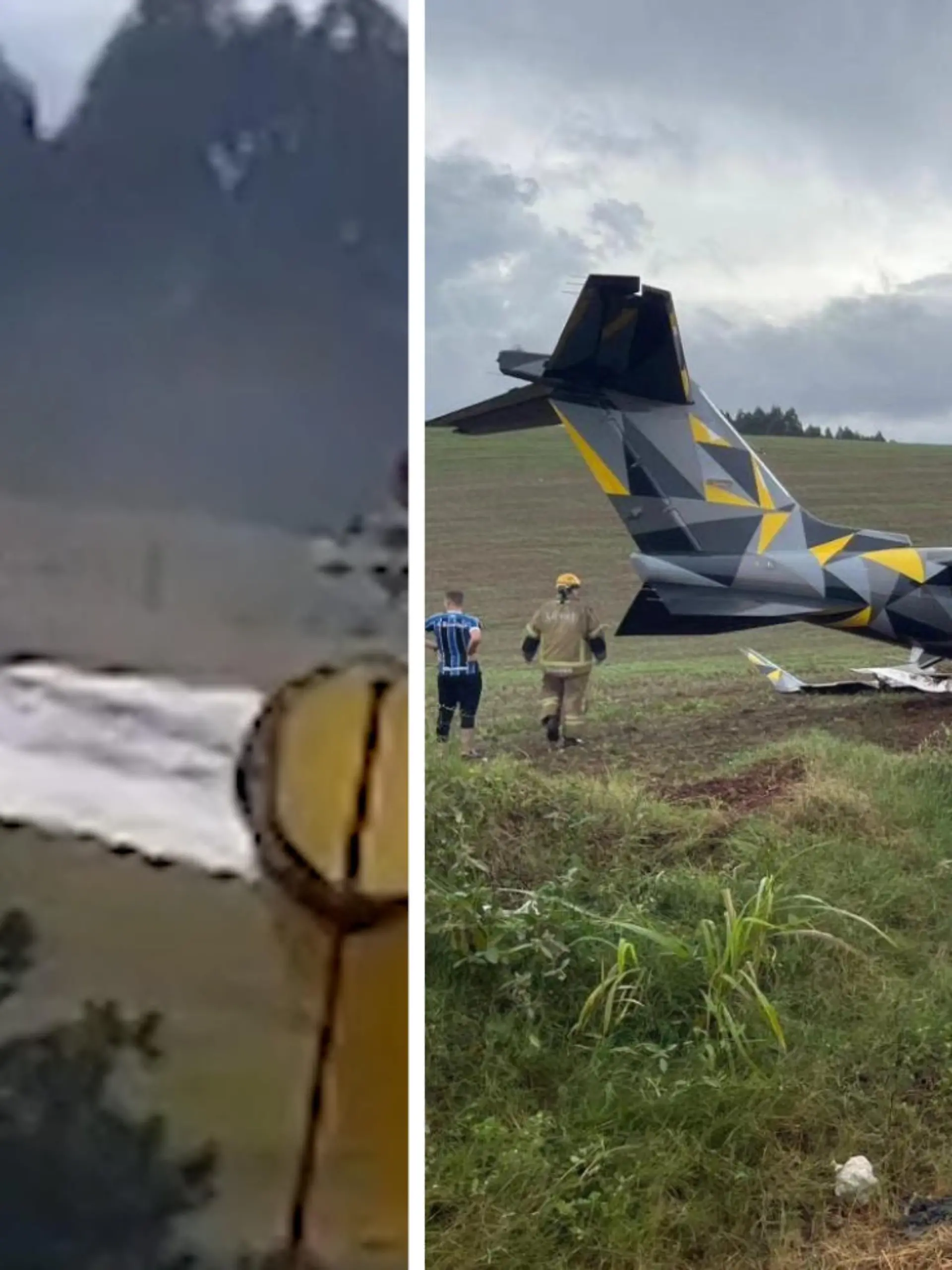 Diese glatte Fahrbahn wird auch einem erprobten Piloten zum Verhängnis!

Denn der Geschäftsflieger steuert der Landebahn des Flughafens in Erechim (Brasilien) entgegen, doch die Ankunft dort, verläuft anders als geplant. Auf dem Asphalt aufgekommen, schlittert die Bombardier Learjet 75 mehrere Meter weit auf das Ende der Landebahn zu, bis es schließlich zu einer Katastrophe kommt: Das Flugzeug kracht den Abgrund hinunter! Wir zeigen den Moment und die Aufnahmen nach dem Absturz im Video.