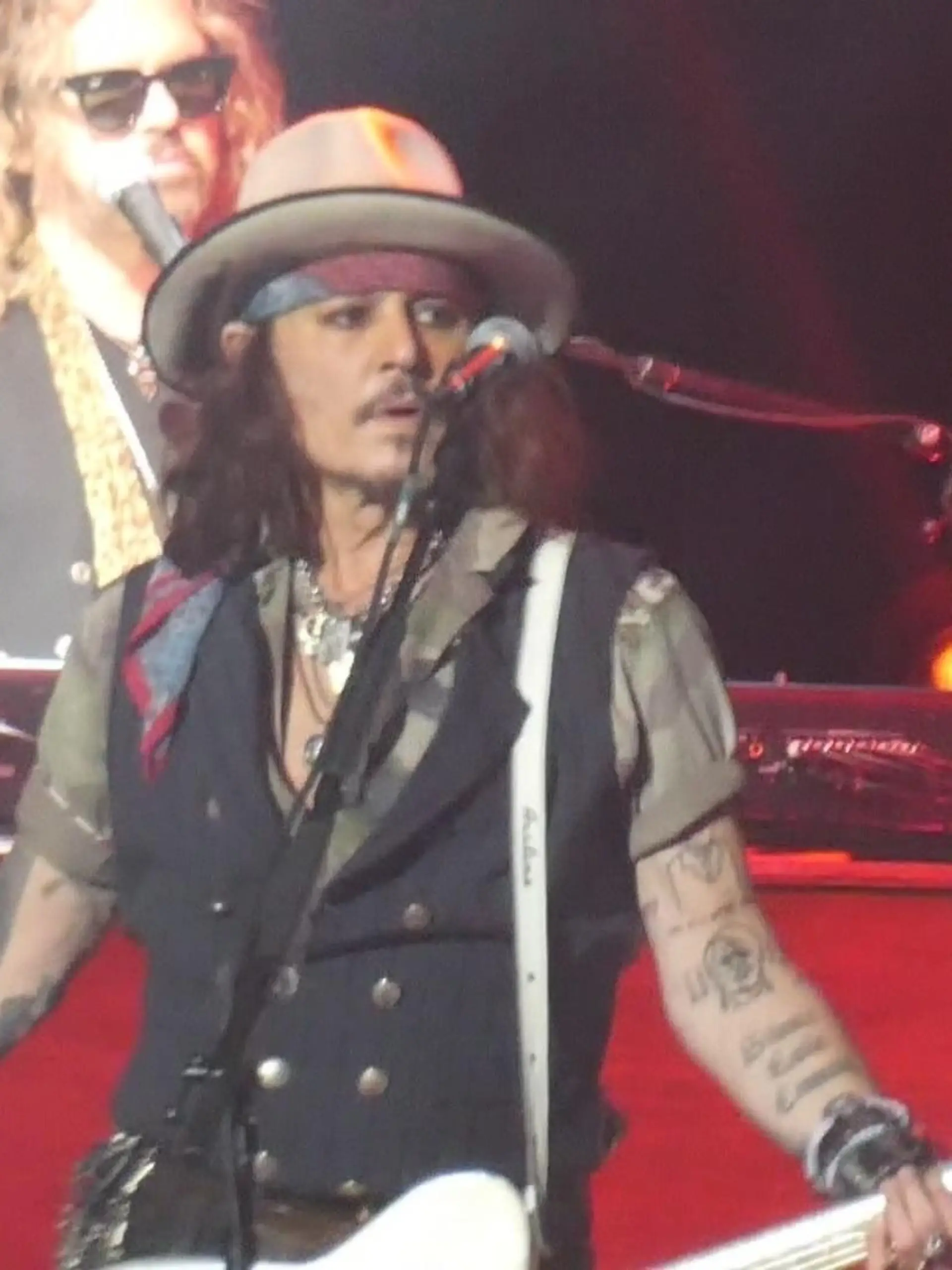 BGUK_2682724 - London, UNITED KINGDOM - Hollywood star Johnny Depp performs with Hollywood Vampires at London o2 Arena.
Pictured: Johnny Depp
BACKGRID UK 9 JULY 2023
BYLINE MUST READ: UNBOXPHD / BACKGRID