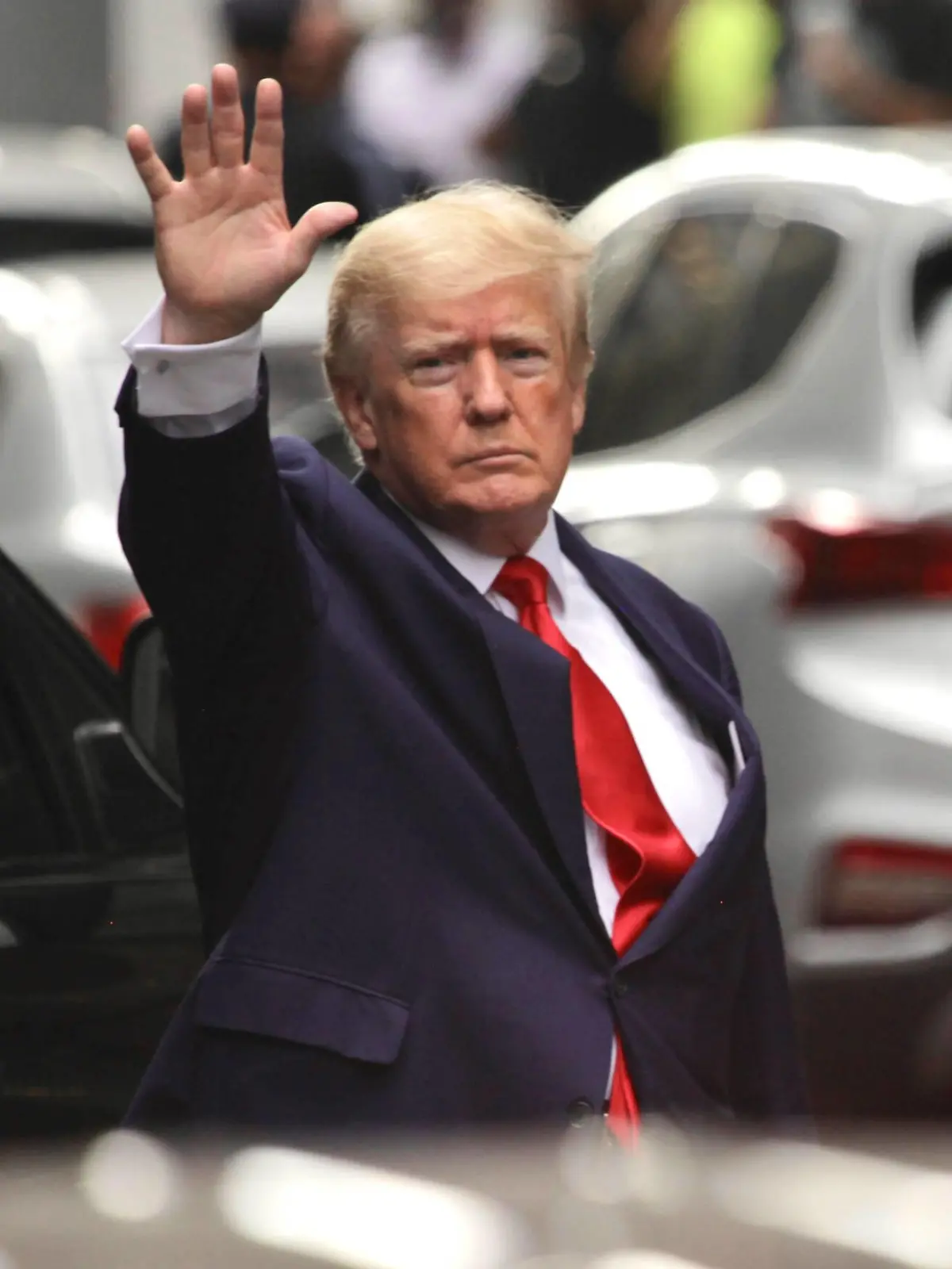  Former President of the United States of America Donald Trump leaves Trump Tower in New York. His residence at Mar-a-Lago was raided by the FBI in the state of Florida. Where: New York, United States When: 10 Aug 2022 Credit: Niyi Fote/TheNews2/Cover Images PUBLICATIONxNOTxINxUKxFRA Copyright: xNiyixFotex 51864801