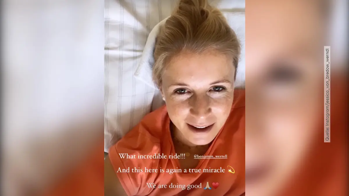 Kurz vor der Entbindung verfolgte sie noch die WM-Kür ihres Bruders Benjamin.