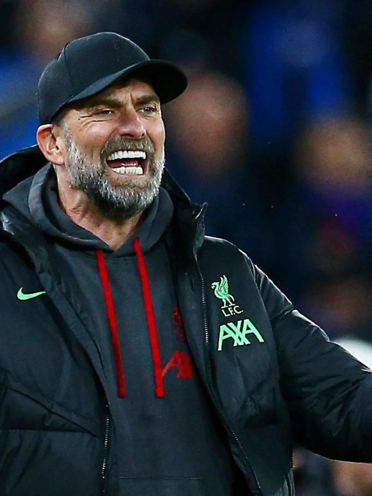 Liverpool manager Jurgen Klopp gives instructions from the technical area Liverpool v Atalanta, UEFA Europa League, Quarter Final, First Leg, Football, Anfield, Liverpool, UK - 11 Apr 2024 EDITORIAL USE ONLY No use with unauthorised audio, video, data, fixture lists, club/league logos or live services. Online in-match use limited to 120 images, no video emulation. No use in betting, games or single club/league/player publications. PUBLICATIONxINxGERxSUIxAUTxHUNxGRExMLTxCYPxROUxBULxUAExKSAxONLY Copyright: xMattxWest/Shutterstockx 14424886bp
