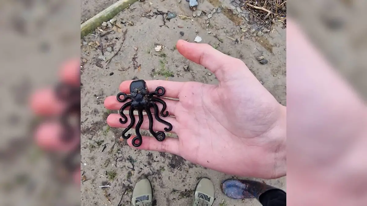 Schwarzer Lego-Oktopus