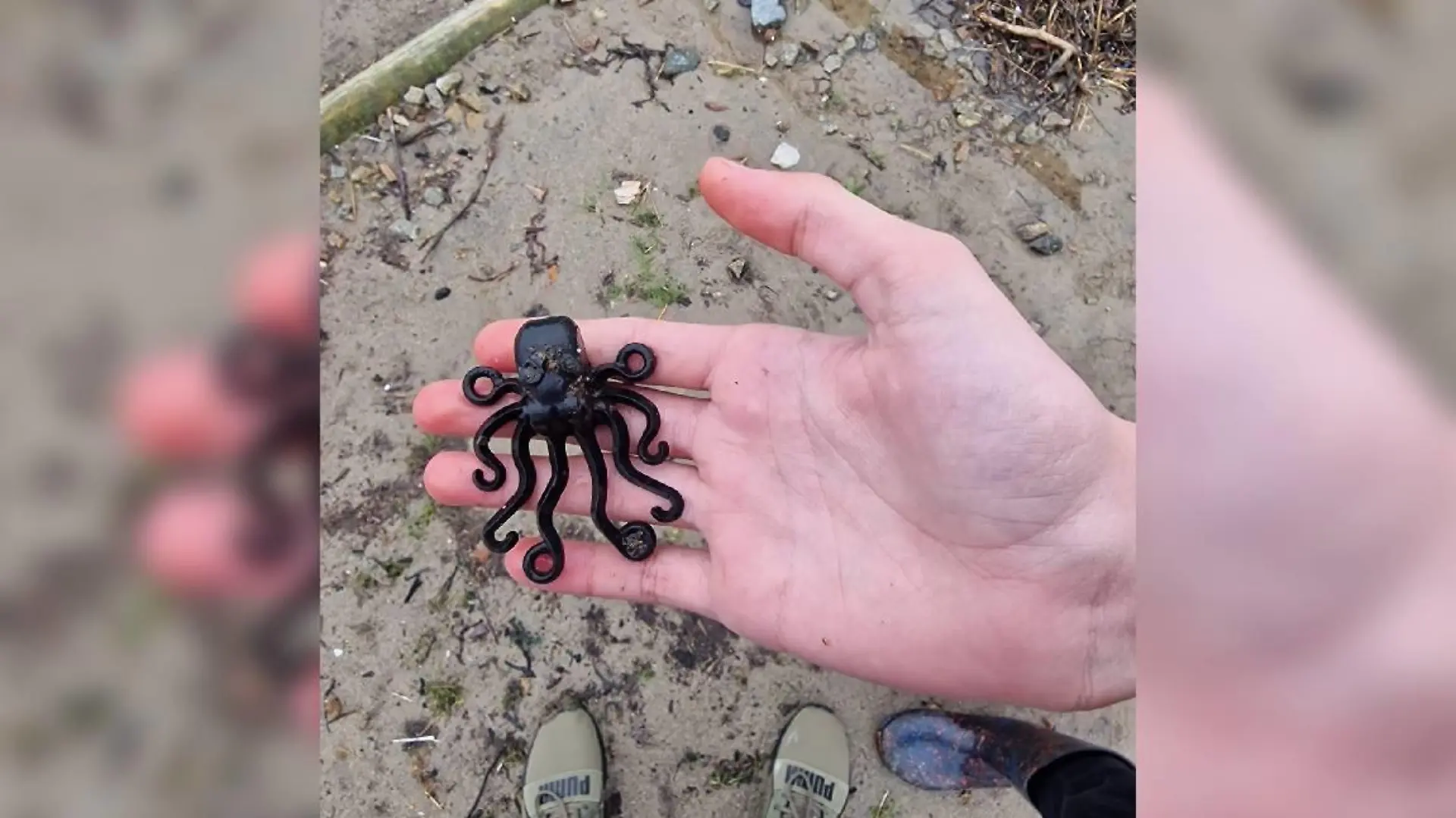Schwarzer Lego-Oktopus