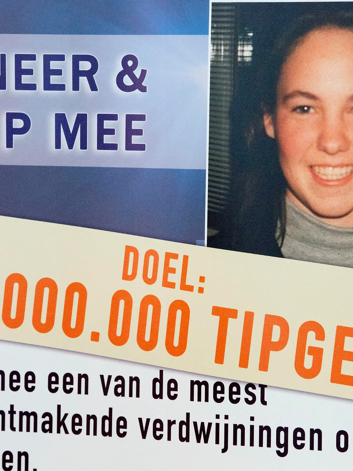 NAARDEN - Press conference by Peter r de Vries about the disappearance of Tanja Groen in the presence of Tanja's parents, Corrie and Adri Groen. Presentation also of the golden tip foundation, which gives 1 million euros in tip money to the golden tip.ROBIN UTRECHT. netherlands