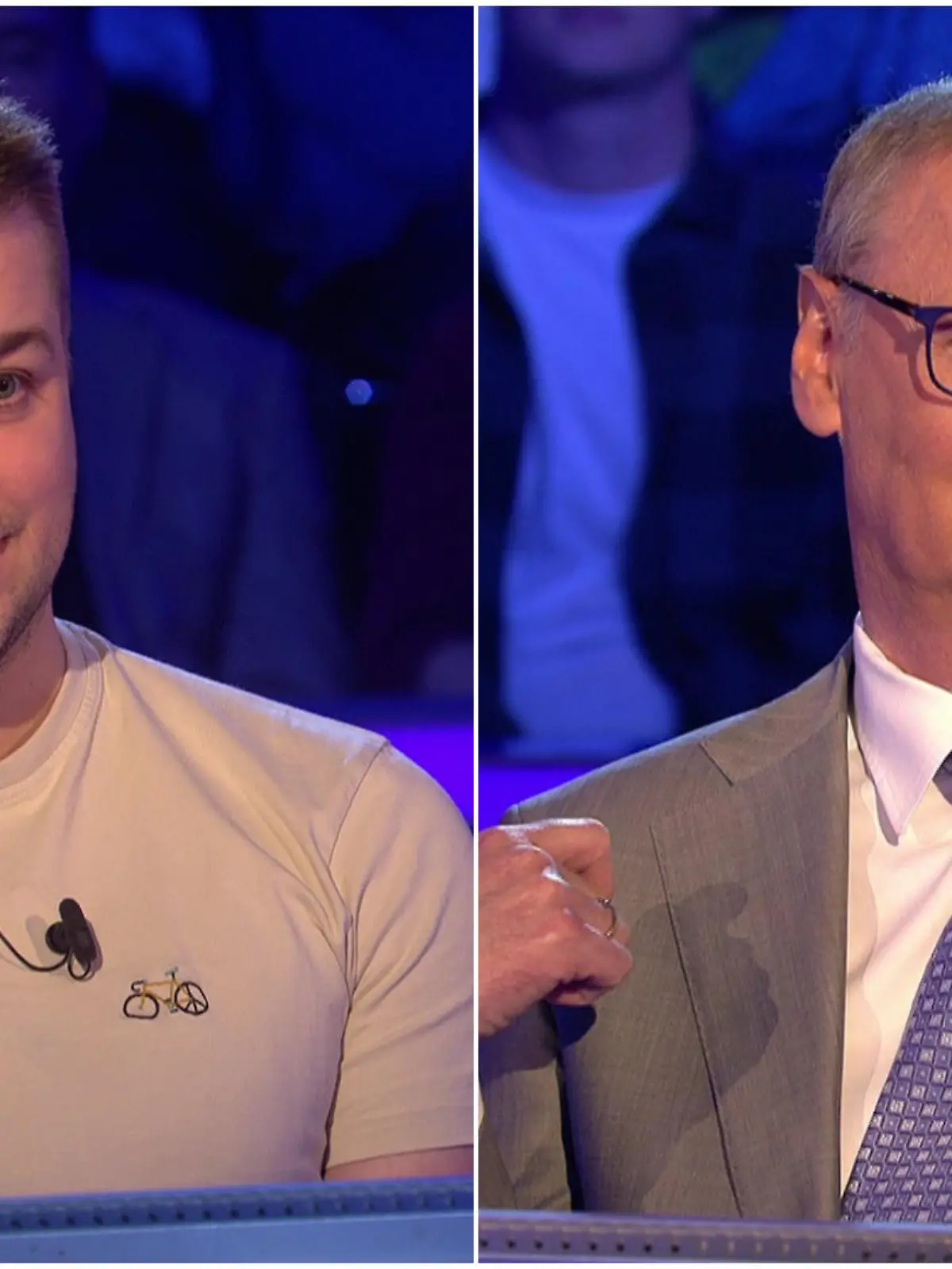 „Wer wird Millionär?“-Kandidat Nils Große und Günther Jauch