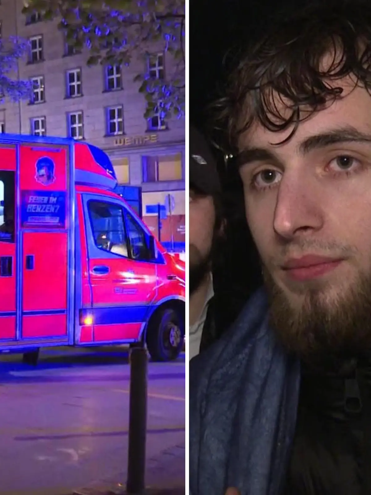 In Hamburg stürzt ein betrunkener Mann in die Alster. Zwei junge Männer springen hinterher und retten ihm damit das Leben.