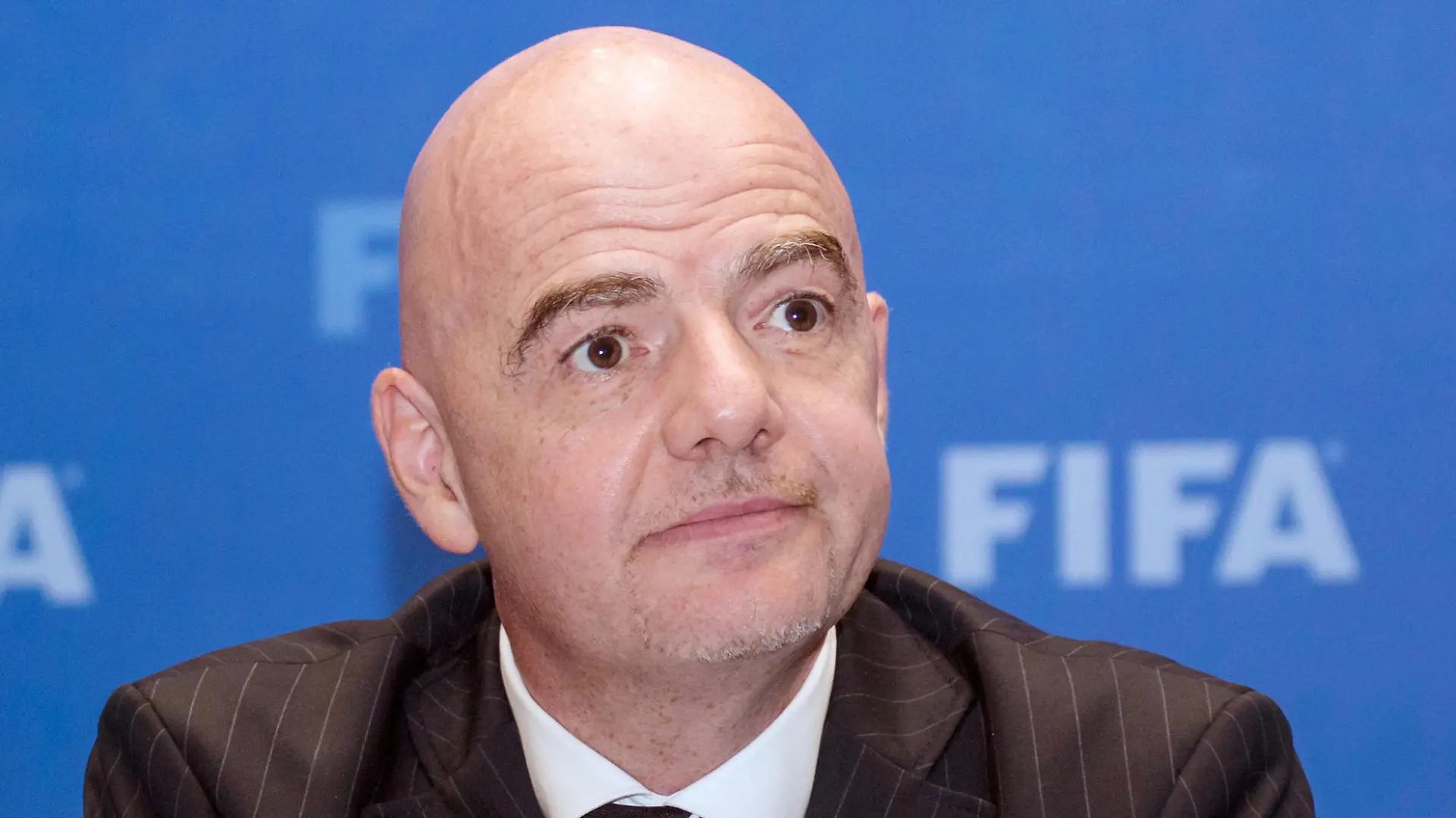 FILE PHOTO: FIFA President Gianni Infantino attends a news conference in Kigali, Rwanda October 26, 2018. REUTERS/Jean Bizimana/File Photo