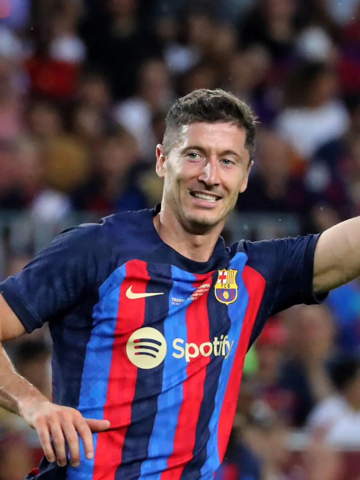  FC Barcelona, Barca v Pumas UNAM - Joan Gamper Trophy Robert Lewandowski during the match between FC Barcelona and Pumas UNAM, corresponding to the Joan Gamper tropphy, played at the Spotify Camp Nou, in Barcelona, on 07th August 2022. -- Barcelona Barcelona Spain PUBLICATIONxNOTxINxFRA Copyright: xUrbanandsportx originalFilename:urbanandsport-fcbarcel220807_npLFR.jpg