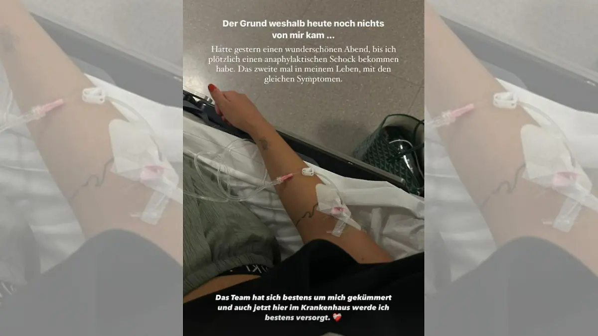 Romina Palm hat einen anaphylaktischen Schock erlitten