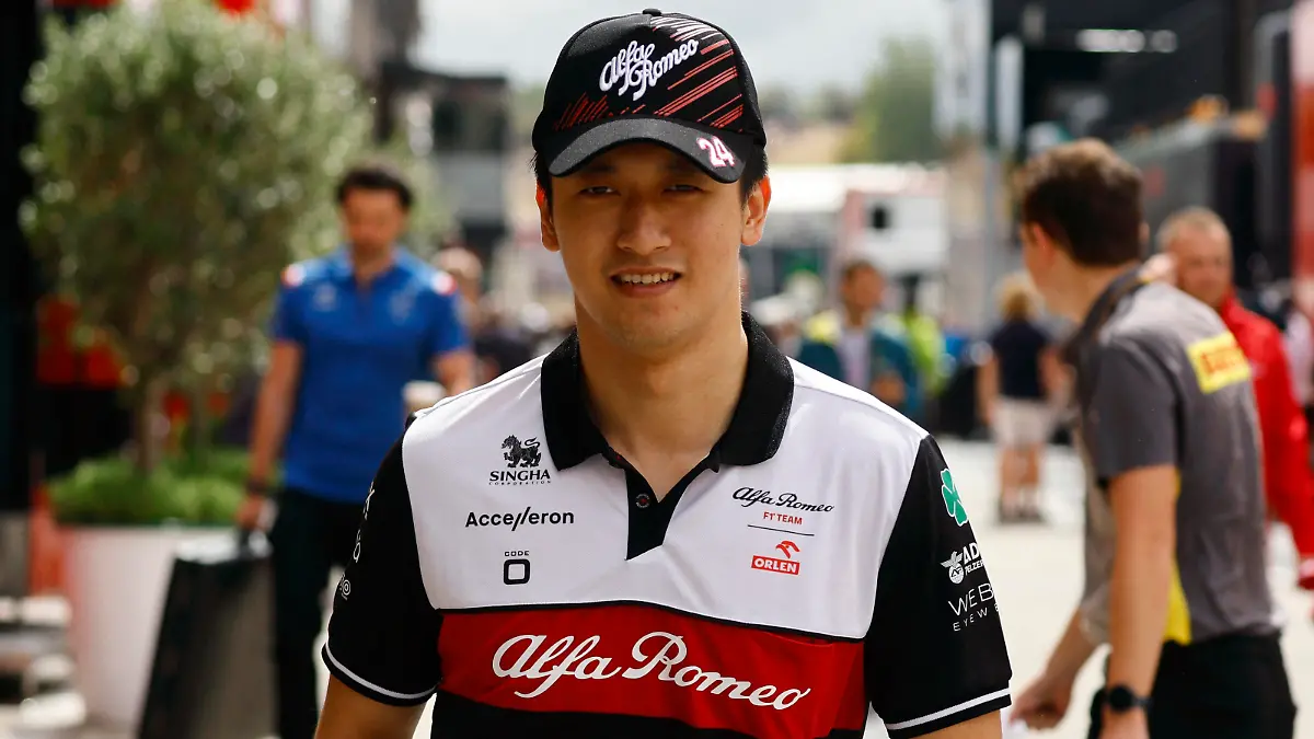 Formula One F1 - Hungarian Grand Prix - Hungaroring, Budapest, Hungary - July 31, 2022 Alfa Romeo's Guanyu Zhou ahead of the race REUTERS/Lisa Leutner