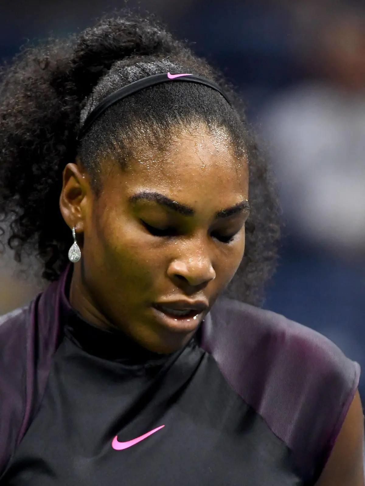 Mandatory Credit: Photo by Mike Frey/BPI/Shutterstock 5894731at Serena Williams reacts to her defeat against Karolina Pliskova in the Women s Singles Semi-Final of the US Open 2016 at the Billie Jean King National Tennis Centre, Queens, New York on the 8th September 2016 Tennis - US Open 2016 Day Eleven Flushing Meadows US Open, New York, United States - 08 Sep 2016 Tennis - US Open 2016 Day Eleven Flushing Meadows US Open, New York, United States - 08 Sep 2016 PUBLICATIONxINxGERxSUIxAUTXHUNxGRExMLTxCYPxROMxBULxUAExKSAxONLY Copyright: xMikexFrey/BPI/Shutterstockx 5894731at