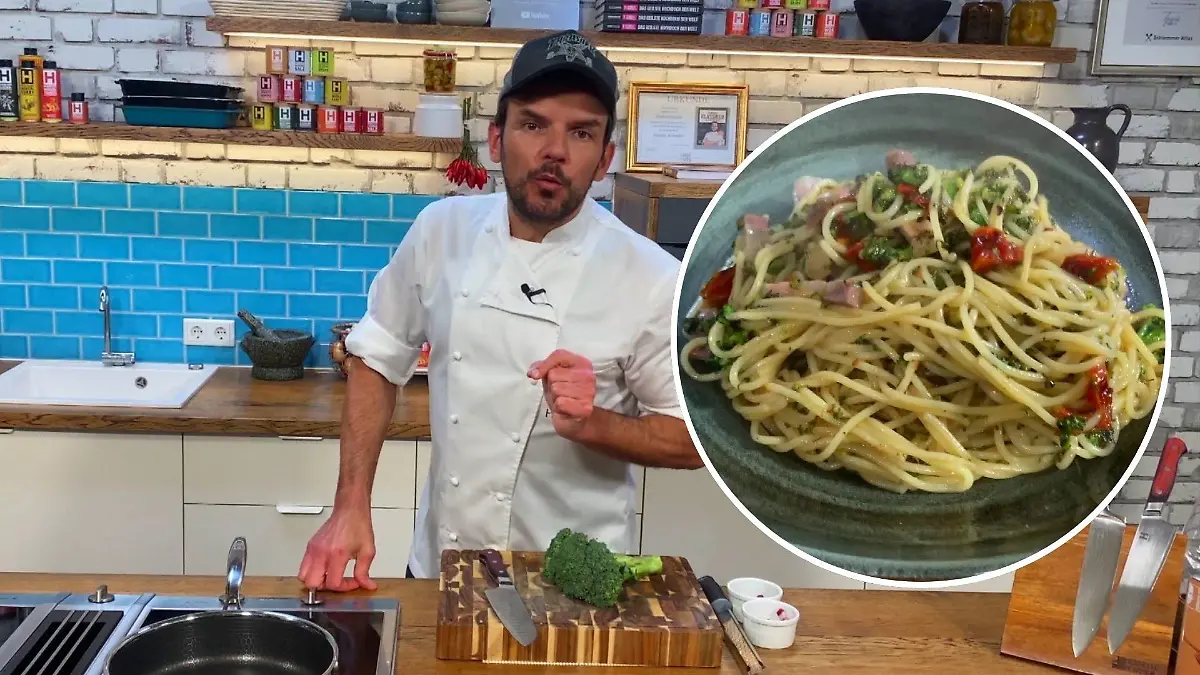 Spaghetti mit geröstetem Brokkoli Hensslers schnelle Nummer