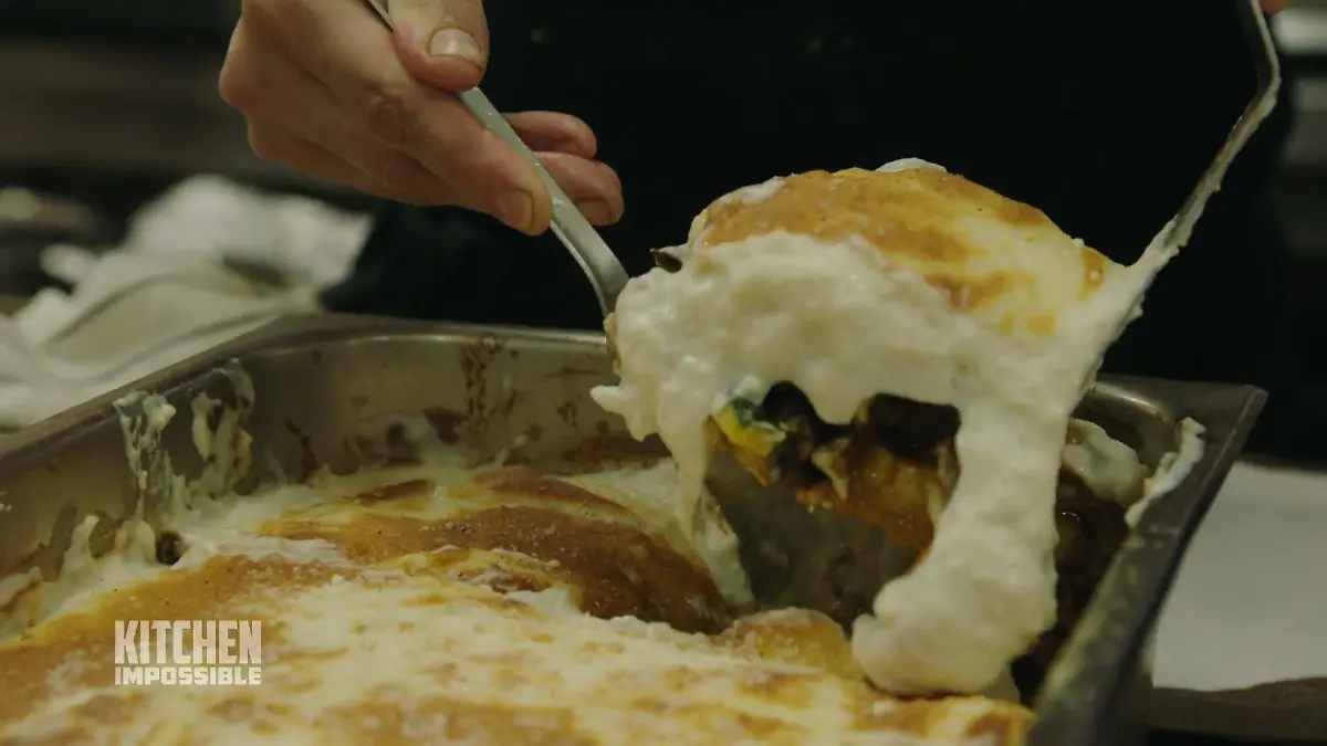 Die Moussaka ist noch völlig flüssig Das ging daneben