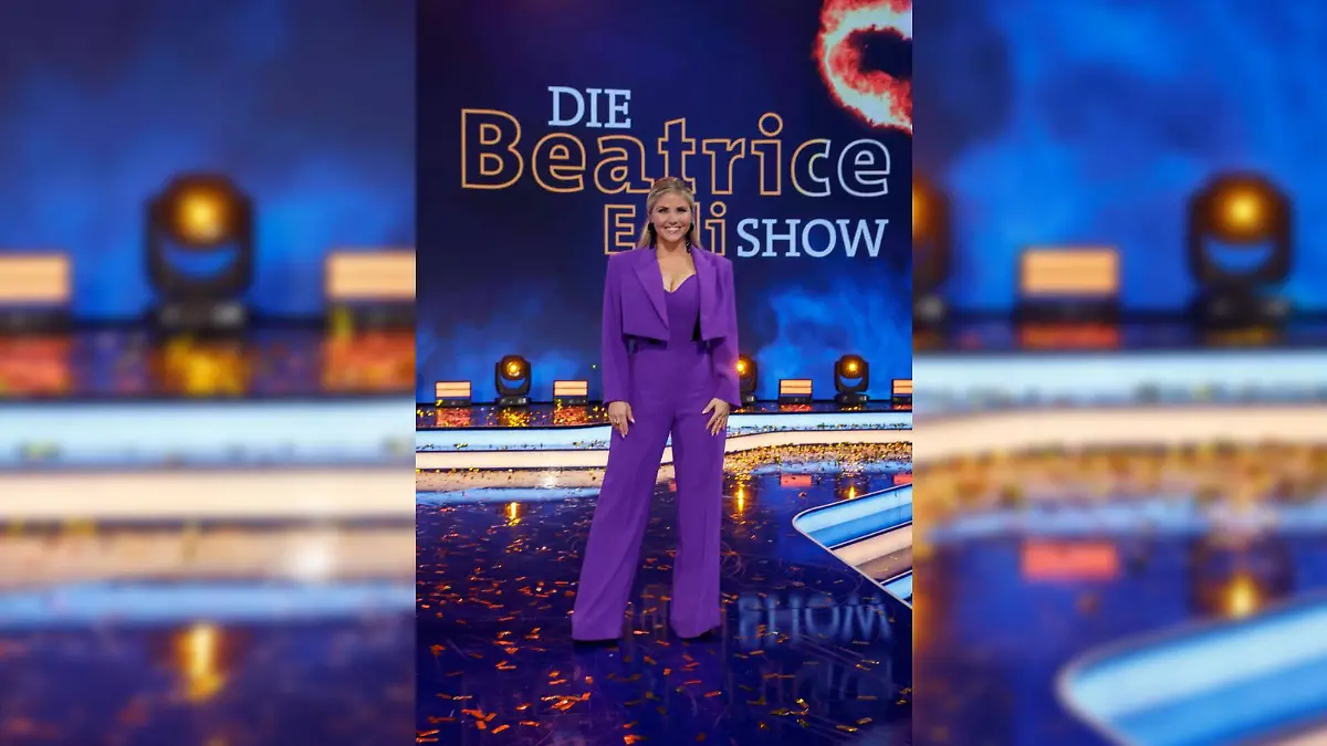 Beatrice Egli rockt den All-Lila-Look!