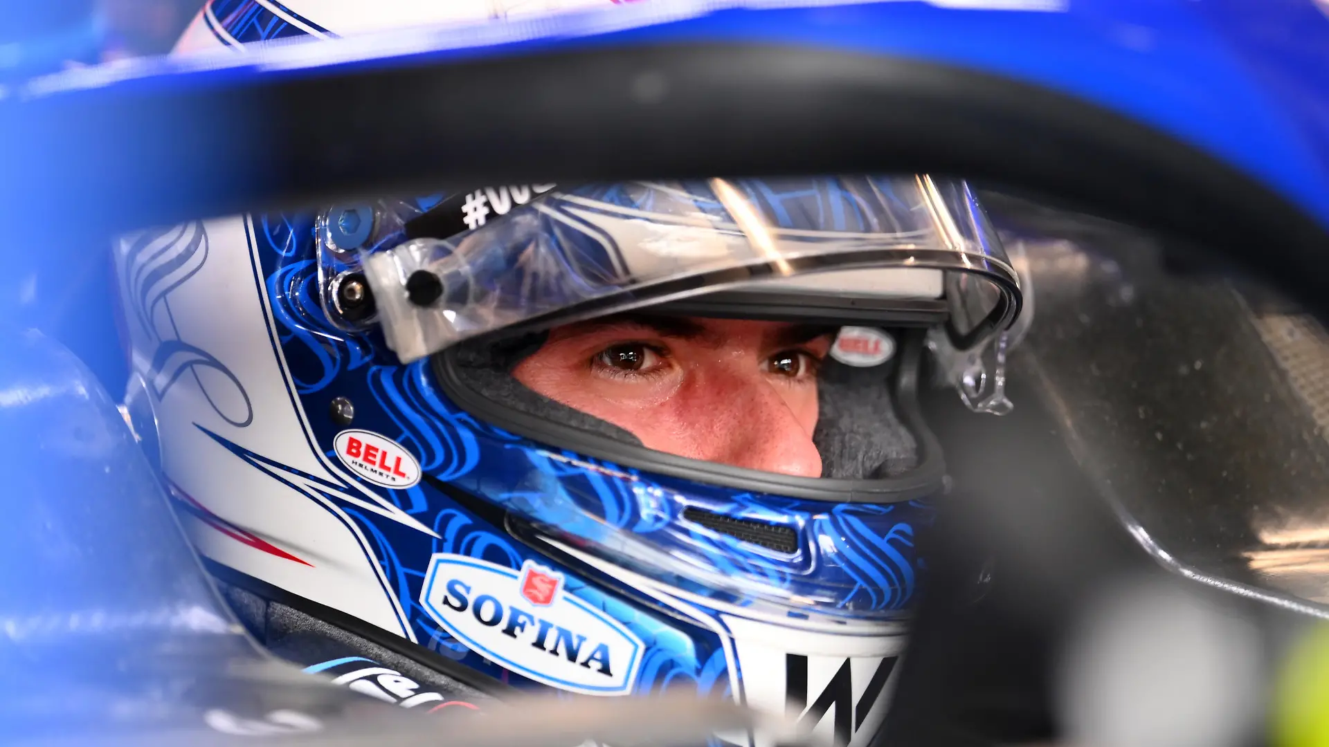 BUDAPEST, HUNGARY - JULY 30: Nicholas Latifi of Canada and Williams looks on in the garage during final practice ahead of the F1 Grand Prix of Hungary at Hungaroring on July 30, 2022 in Budapest, Hungary. (Photo by Dan Mullan/Getty Images)
