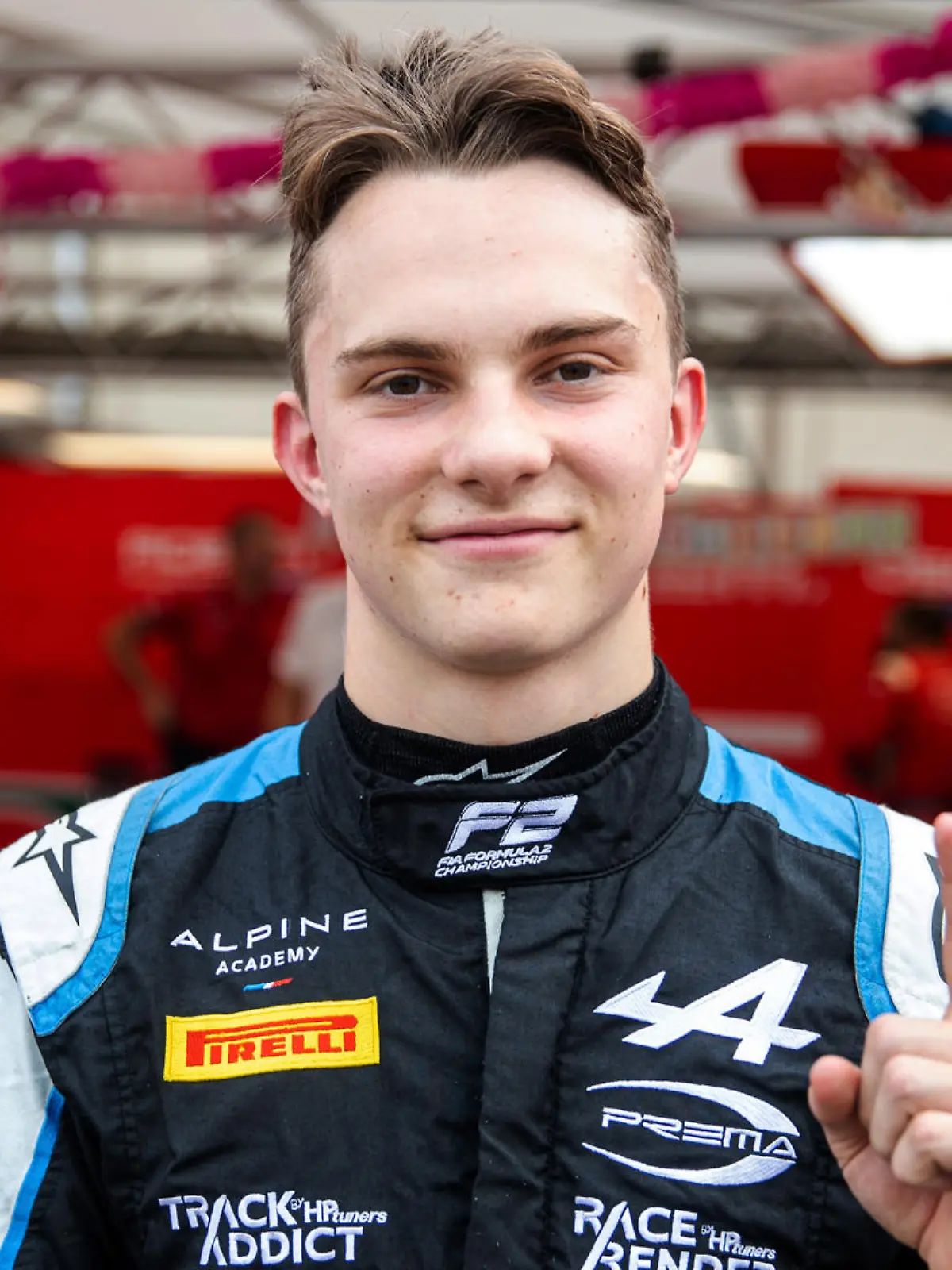 MONZA, ITALY - SEPTEMBER 10: Pole position qualifier Oscar Piastri of Australia and Prema Racing celebrates in the Paddock during qualifying ahead of Round 5:Monza of the Formula 2 Championship at Autodromo di Monza on September 10, 2021 in Monza, Italy. (Photo by Joe Portlock - Formula 1/Formula Motorsport Limited via Getty Images) Autodromo di Monza.
