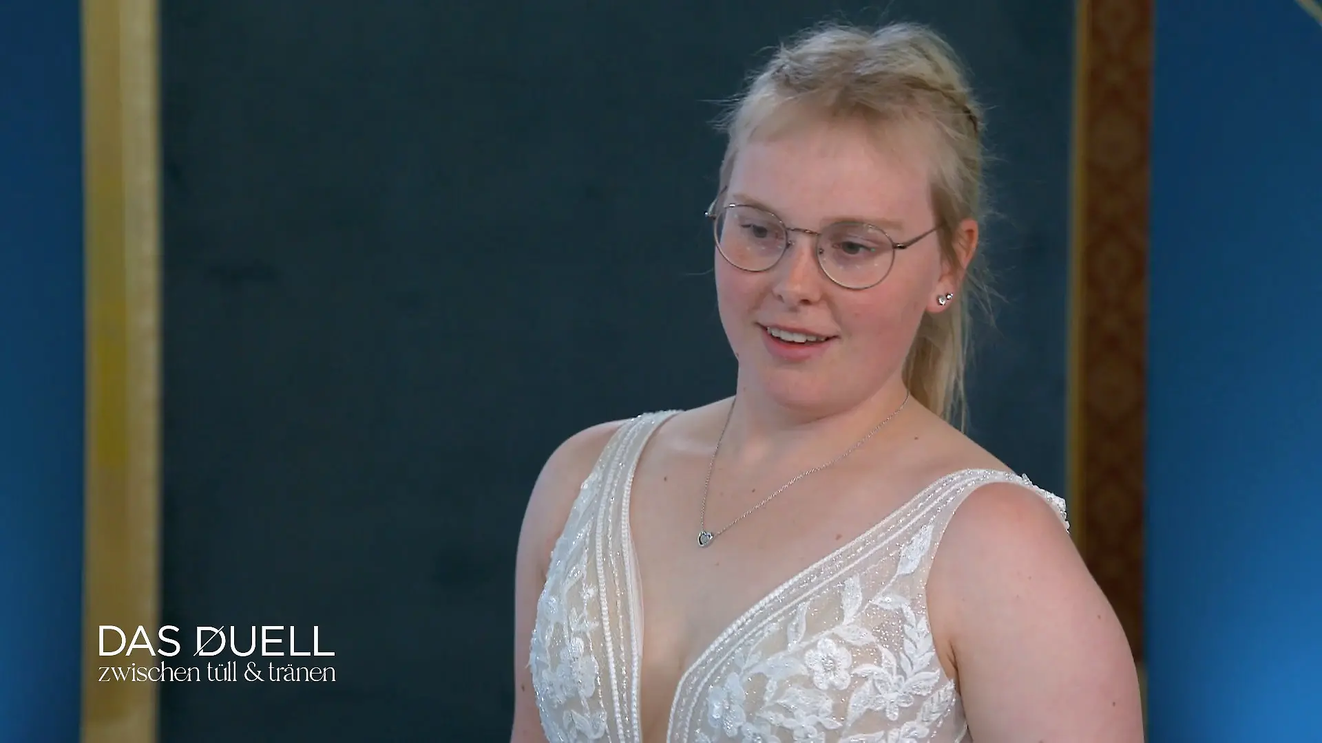 Ist Braut Lina nicht begeistert? Zurückhaltend