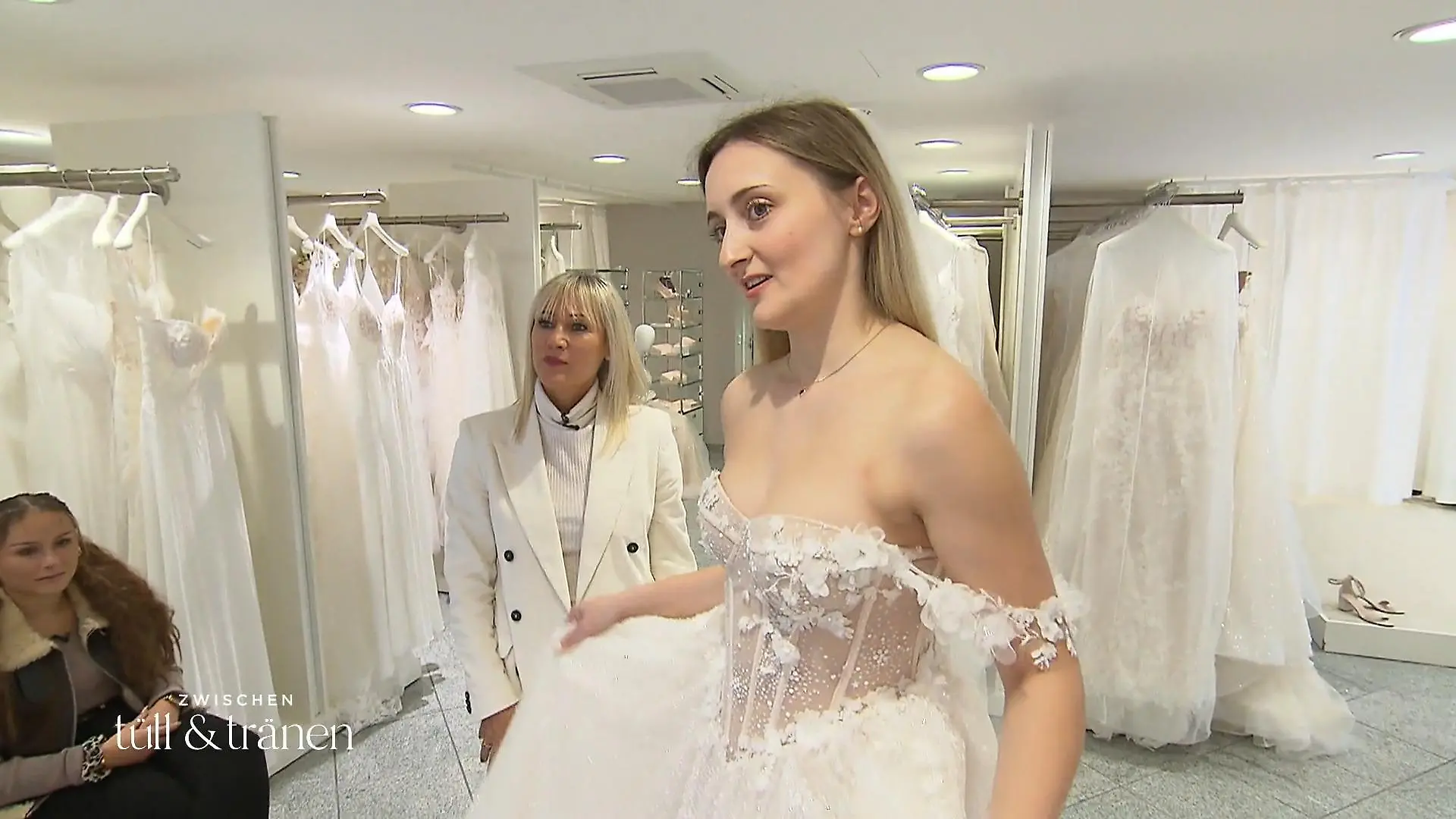 Braut Erika ist schwer zu begeistern Zähe Brautkleid-Suche