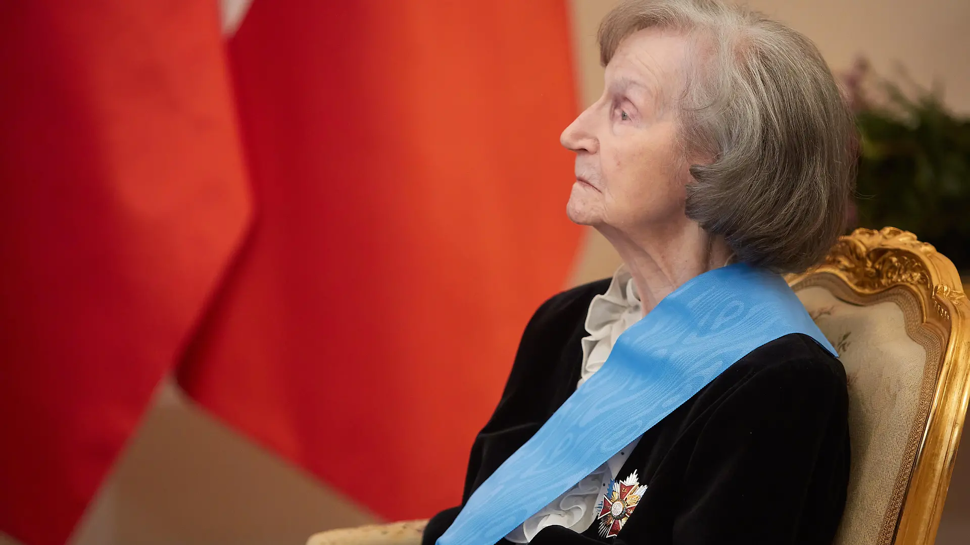 January 24, 2020, Warsaw, Mazovian, Poland: President The Republic of Poland ANDRZEJ DUDA Awarded the Highest State Decoration of Fhe Republic of Poland, Order Of The Withe Eagle,ZOFIA STEFANIA POSMYSZ-PIASECKA - Writer And Screenwriter, Prisoner of the Auschwitz, RavensbrÃÂ_ck and Neustadt-Glewe Concentration Camps (From 1942 Until Liberation)..in the picture: ZOFIA STEFANIA POSMYSZ-PIASECKA (Credit Image: © Hubert Mathis/ZUMA Wire
