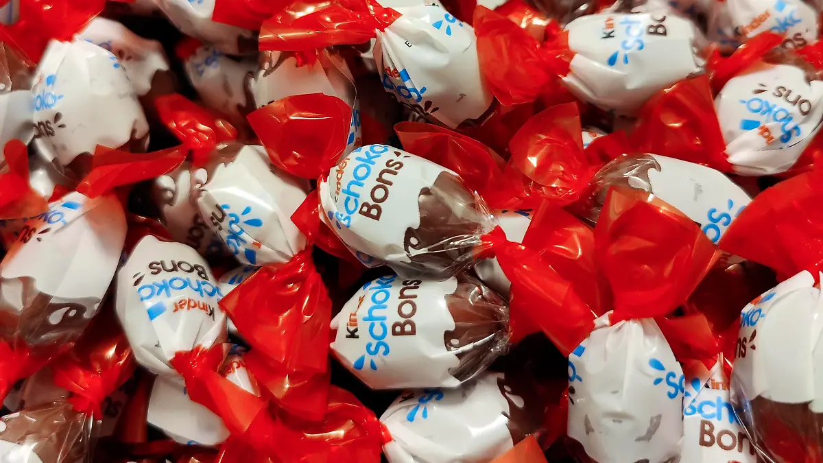 Illustration picture shows Kinder Shokobons chocolate eggs, made by Ferrero, Sunday 03 April 2022 in Brussels. PUBLICATIONxNOTxINxBELxFRAxNED LAURIExDIEFFEMBACQ 31220326
