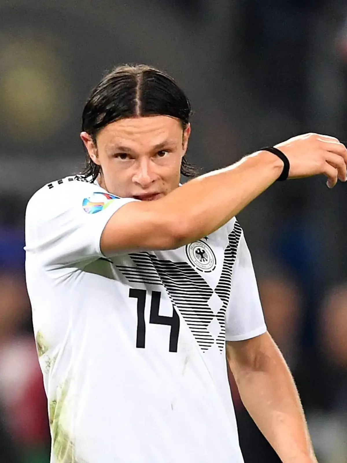 Nico Schulz (Deutschland), enttäuscht nach dem Spiel Deutschland - Niederlande Europameisterschaft-Qualifikationsrunde für Europa-Meisterschaft 2020, UEFA Championship Qualifying, EM-Qualifikation 2019/2020, Fussball, Fußball, soccer, Männer, men, Herren Hamburg, 6.6.2019 *** Nico Schulz Germany , disappointed after the match Germany Netherlands European Championship qualifying round for European Championship 2020, UEFA Championship Qualifying, EM qualification 2019 2020, football, football, soccer, men, men, men Hamburg, 6 6 2019  