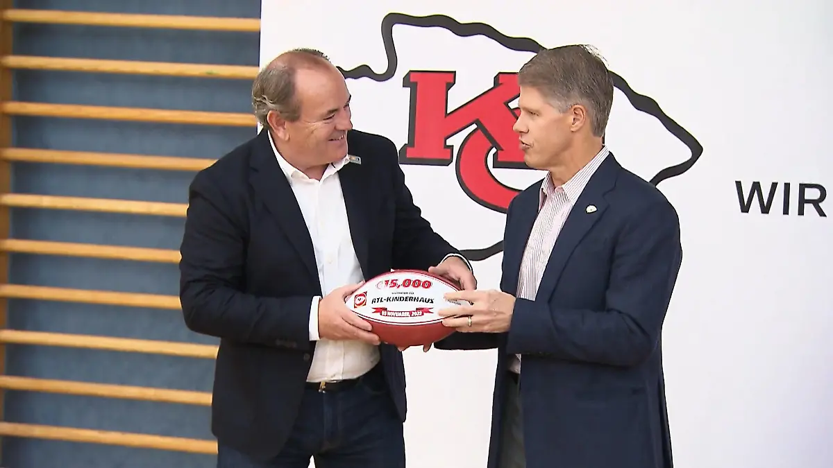 Kansas City Chiefs spenden 15.000 Euro RTL-Kinderhaus Frankfurt