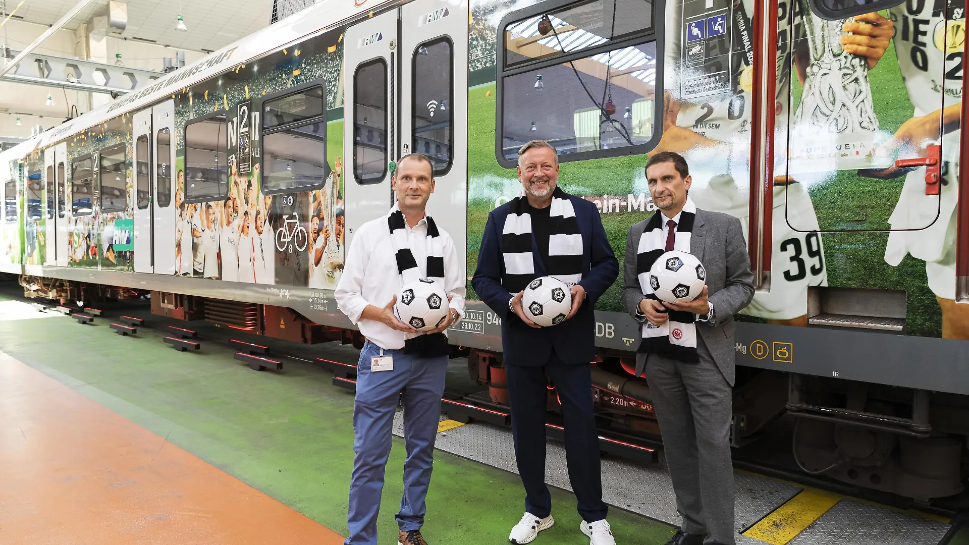 S-Bahn erinnert an Europapokalsieg.