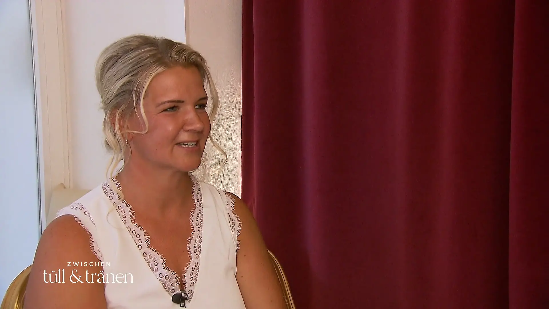 Yvonne hatte noch nie ein Dirndl an Trachten-Hochzeit