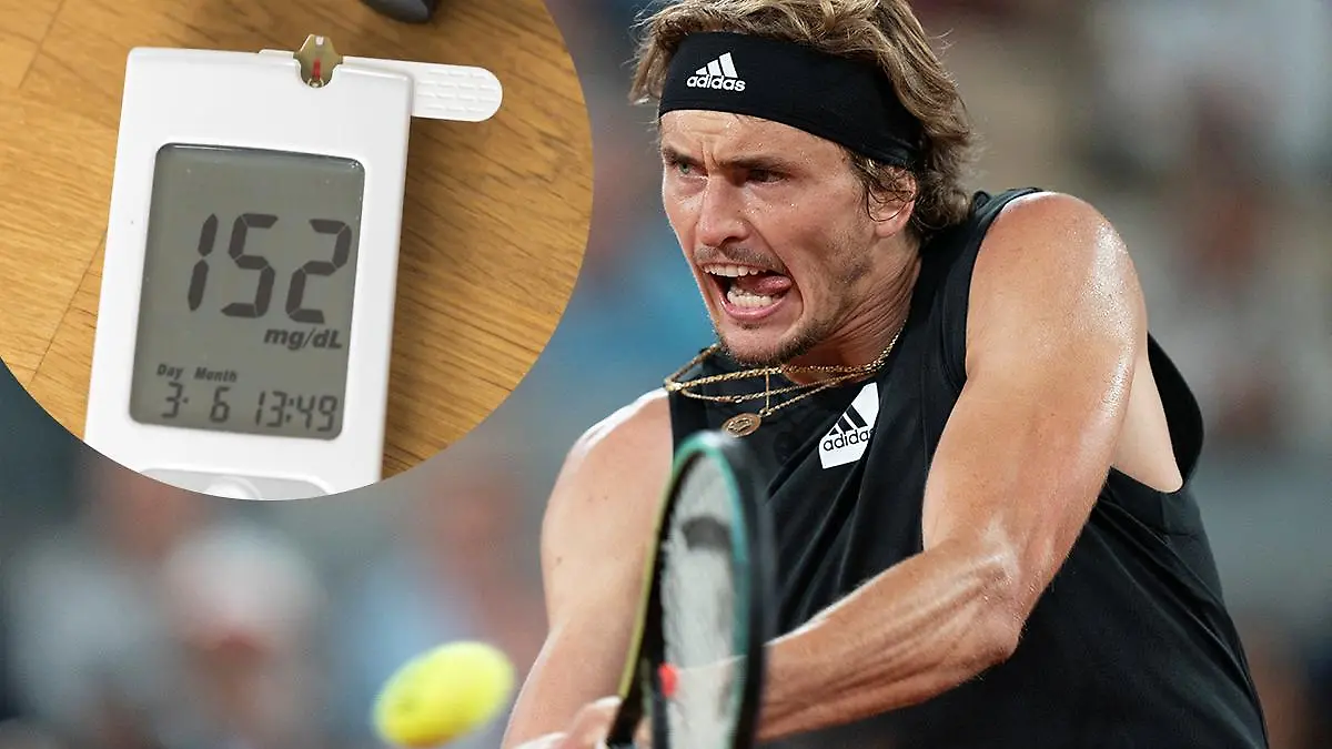 Tennisstar Alexander Zverev in Aktion.
