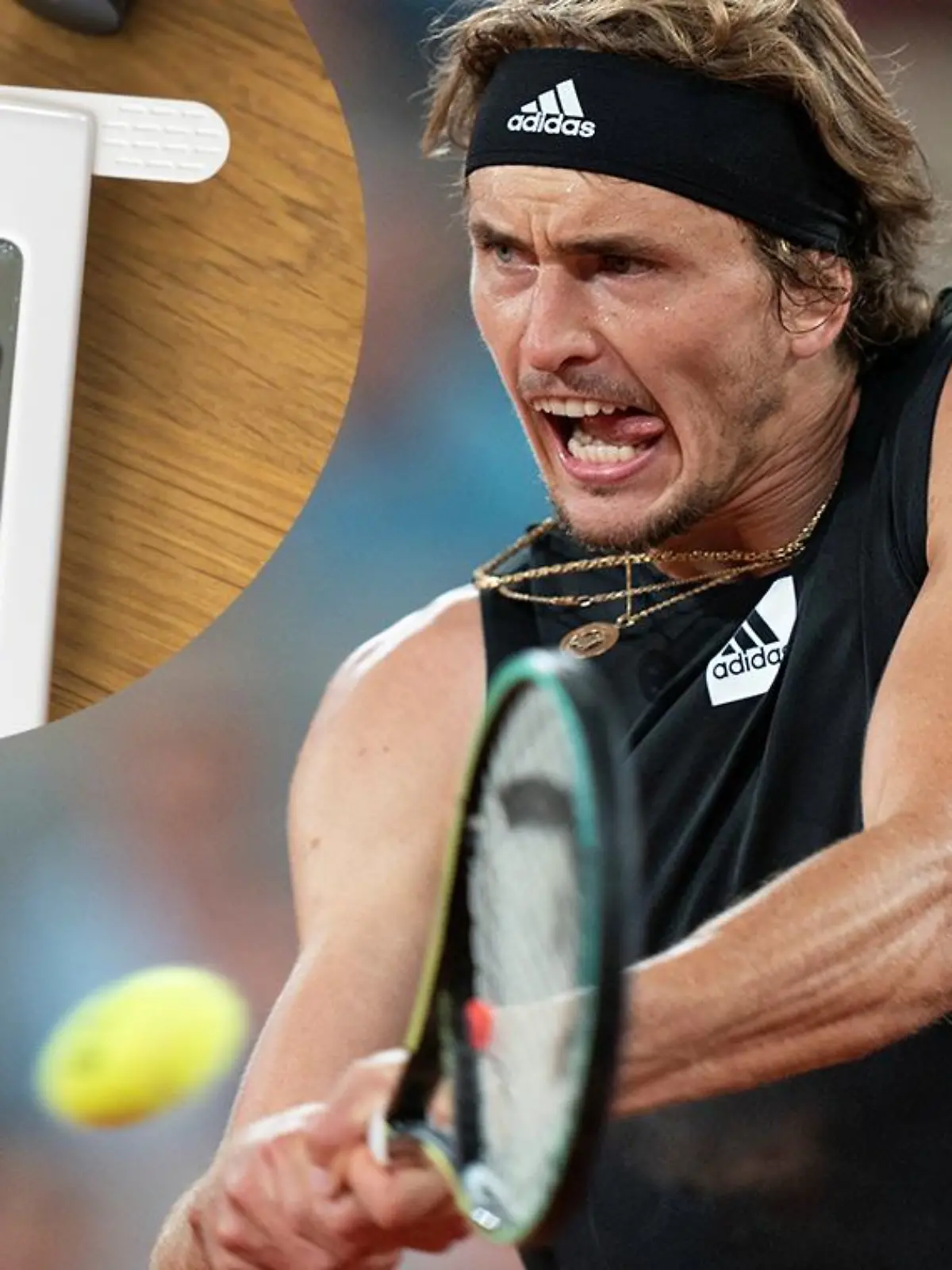 Tennisstar Alexander Zverev in Aktion.