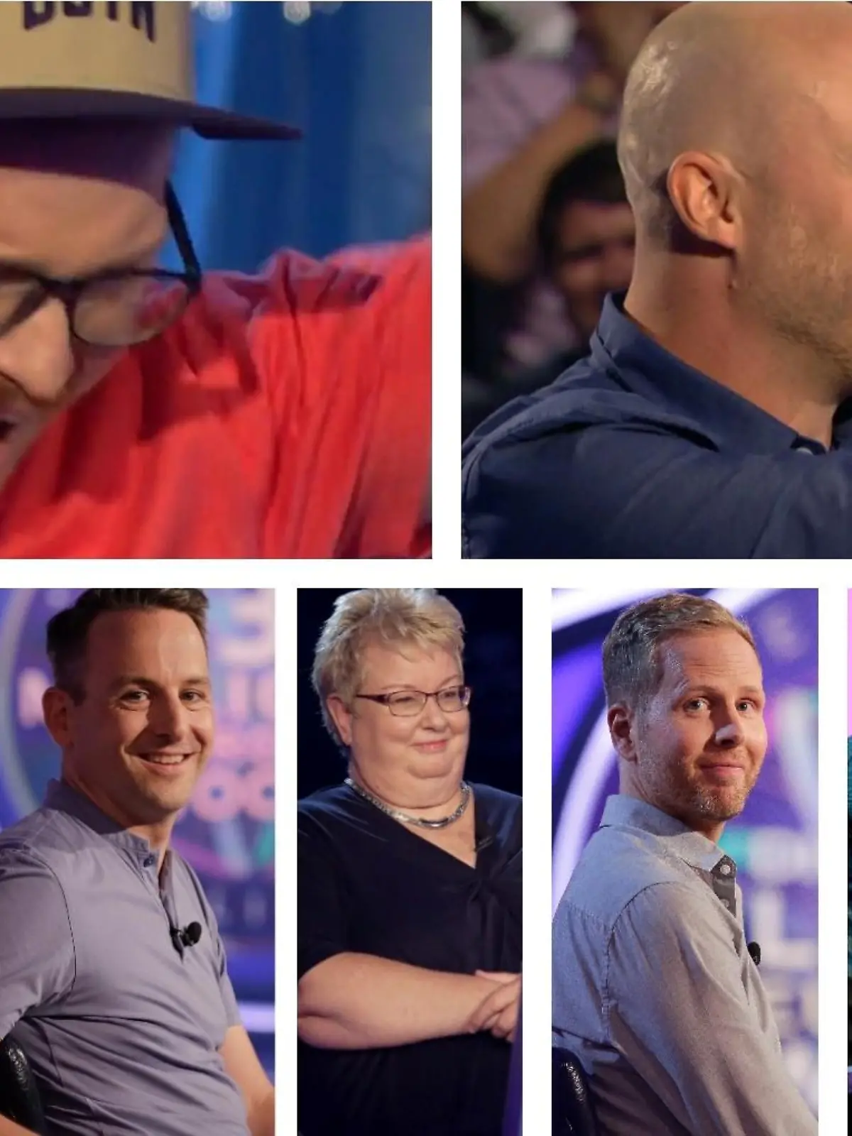 Diese neun "Wer wird MIllionär?"-Kandidaten spielen im großen Finale am Donnerstag, 4. August bei Günther Jauch um drei Millionen Euro