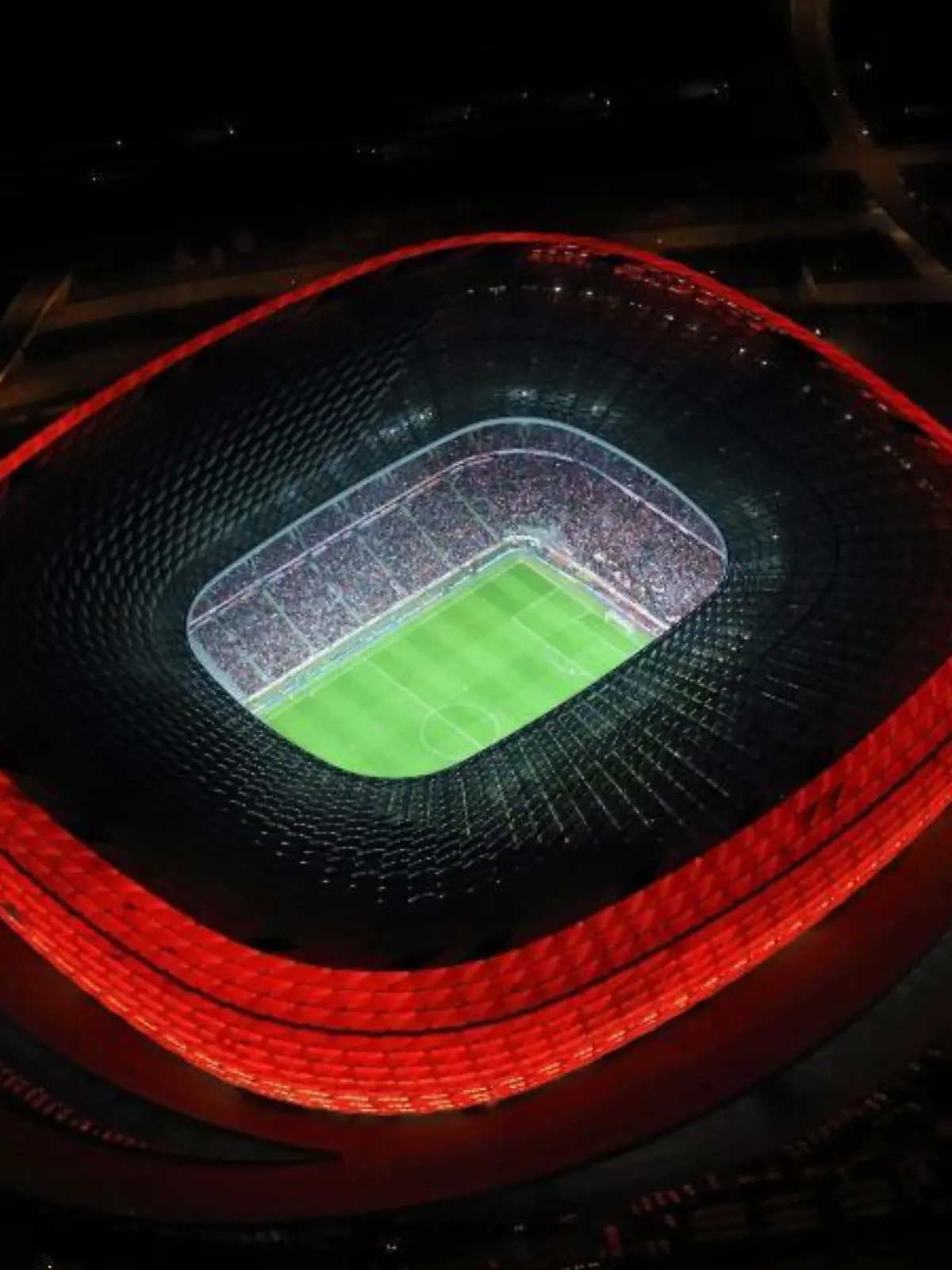 Die Allianz-Arena aus der Luft