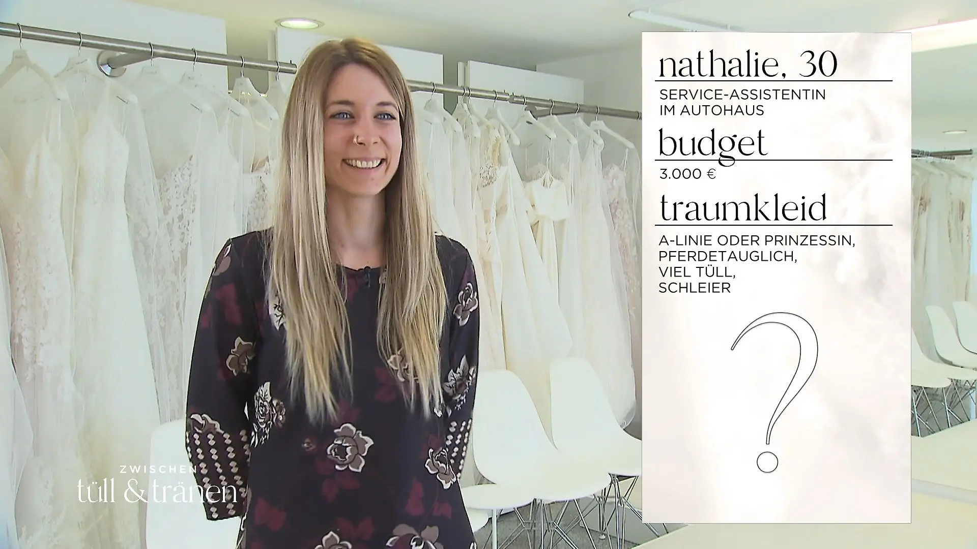 Braut Nathalie hat etwas Besonderes vor Reiten statt Schreiten