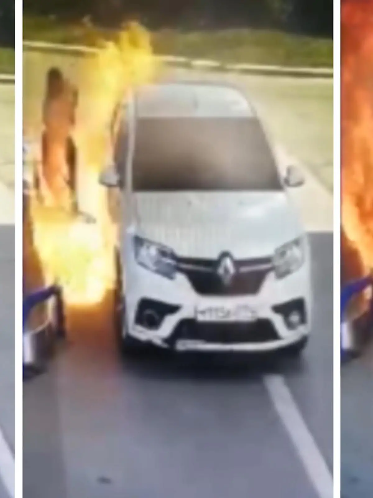 Ein Mann in Russland hat sich während des Tankens eine Zigarette angezündet und damit einen Brand ausgelöst. Wir zeigen die dämliche Aktion im Video.