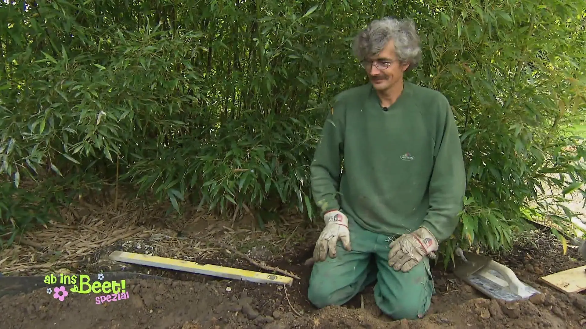 Garten-Gott Ralf in seinem Element Neues Projekt