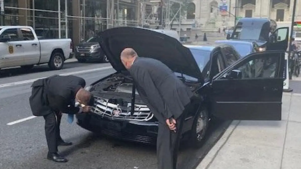 Das Auto von Bundesaußenministern Annalena Baerbock wurde in New York gecrasht.
