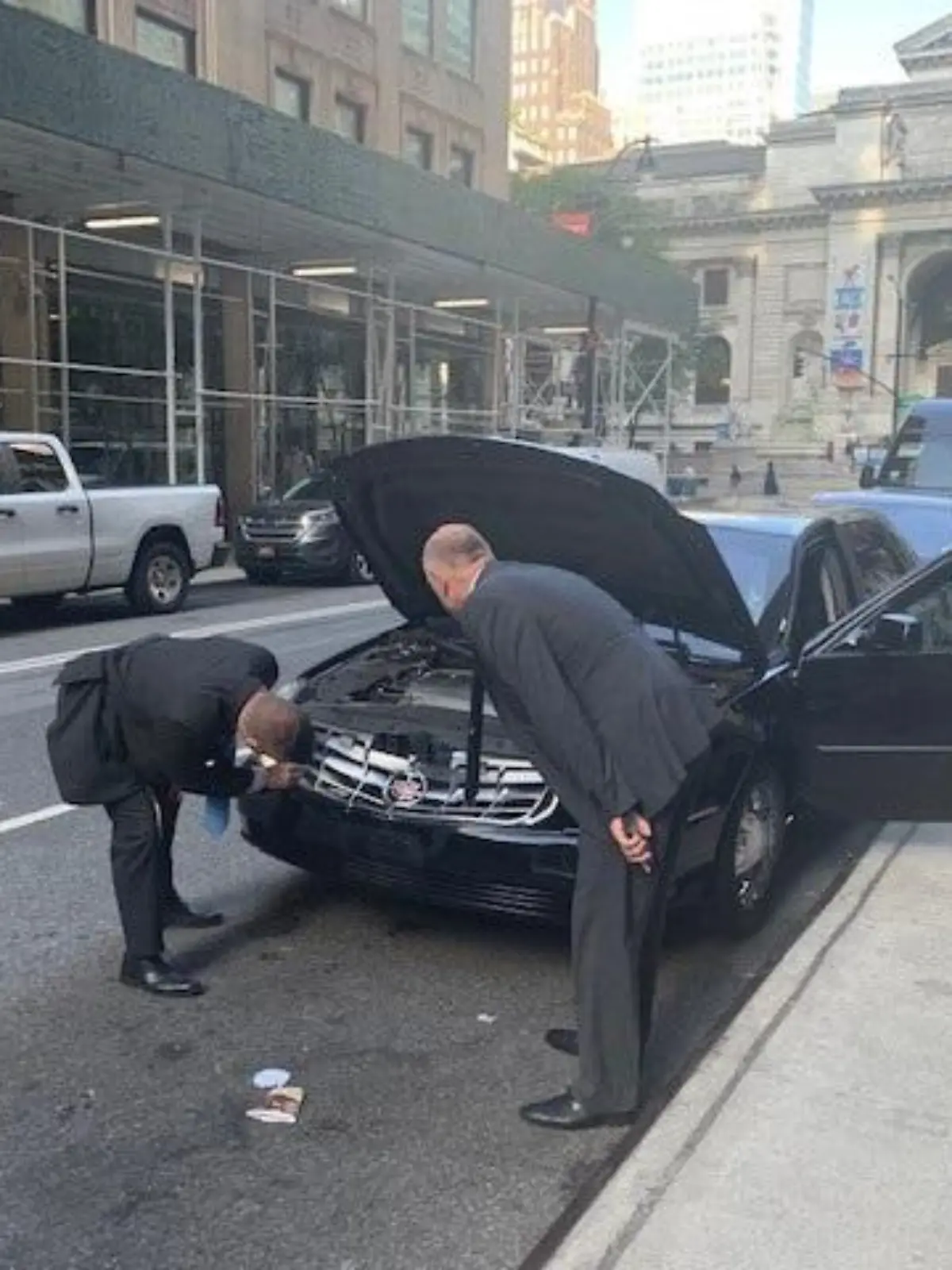 Das Auto von Bundesaußenministern Annalena Baerbock wurde in New York gecrasht.