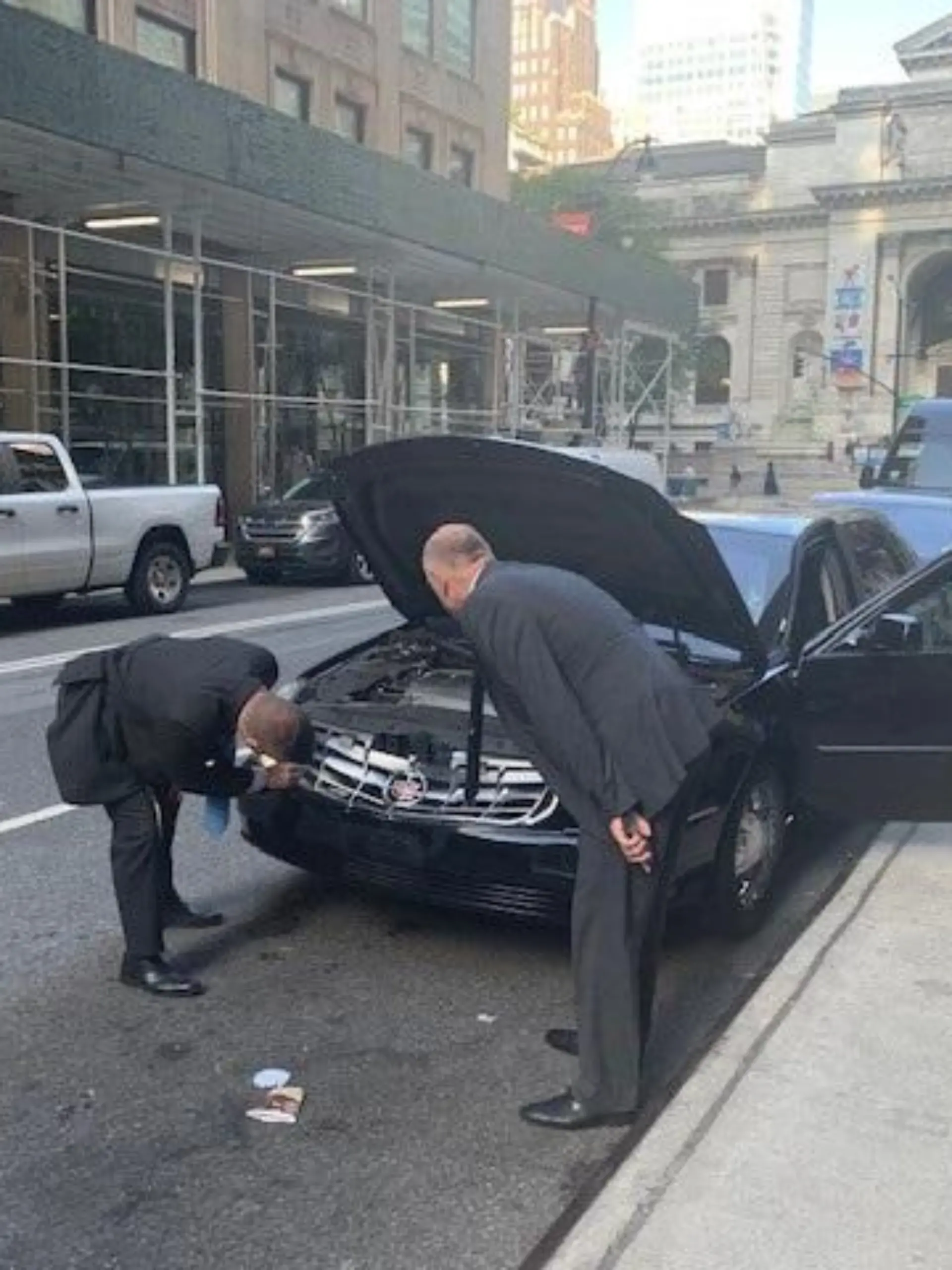 Das Auto von Bundesaußenministern Annalena Baerbock wurde in New York gecrasht.