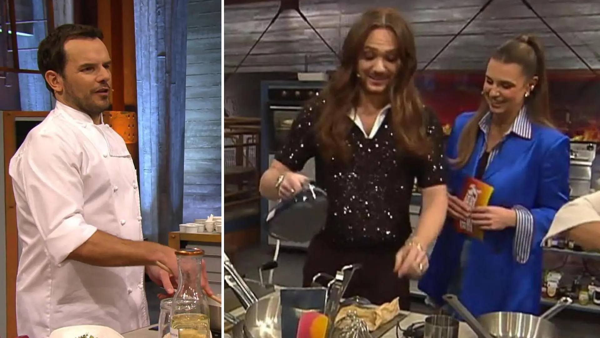 Was ist denn hier los? Riccardo Simonetti BÜGELT sein Essen Grill den Henssler: Da ist nicht nur Steffen platt