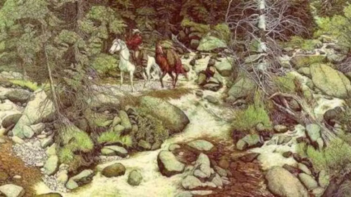 Zeichnung von Bev Doolittle.