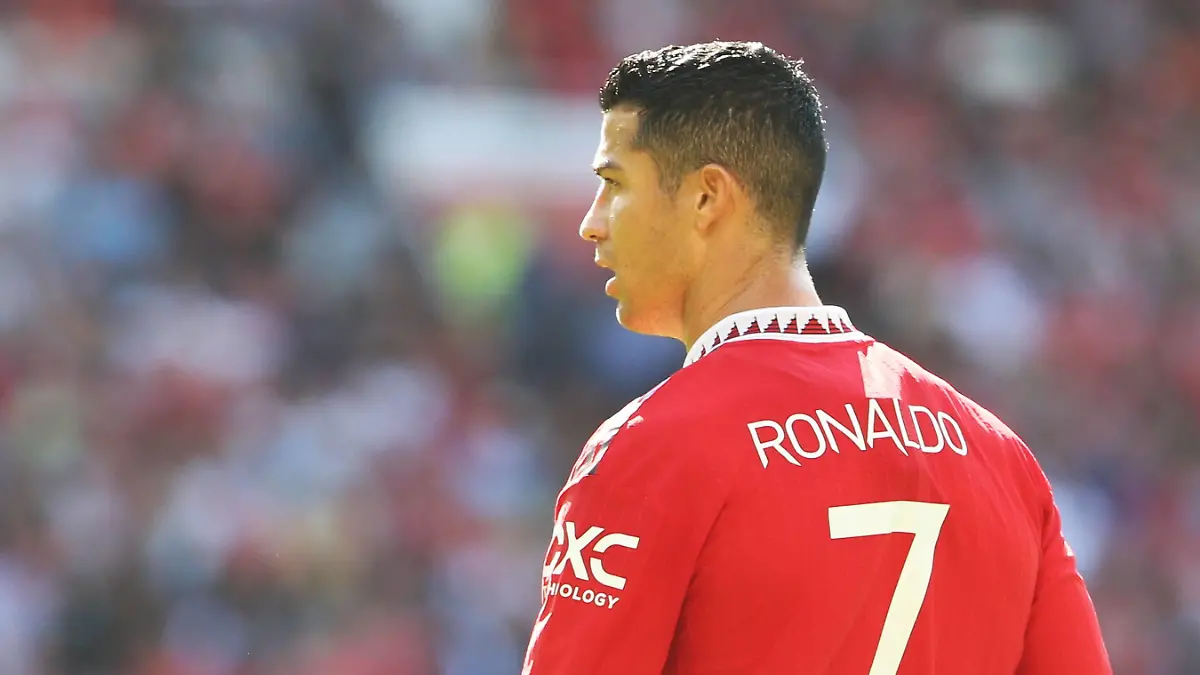  Manchester United, ManU v Rayo Vallecano Pre-Season Friendly 31/07/2022. Manchester United Forward Cristiano Ronaldo 7 during the Pre-Season Friendly match between Manchester United and Rayo Vallecano at Old Trafford, Manchester, England on 31 July 2022. Manchester Old Trafford Greater Manchester England Editorial use only PUBLICATIONxNOTxINxUK , Copyright: xJohnxBradleyx PSI-15589-0019