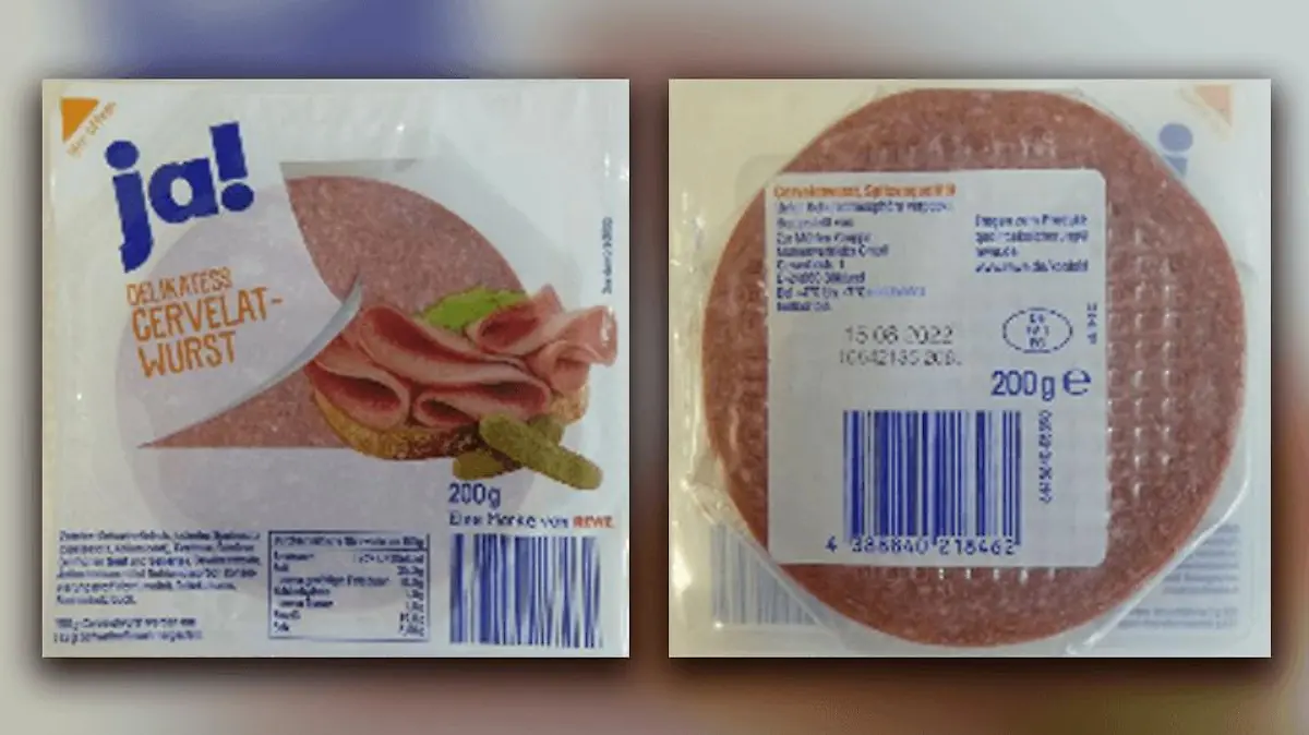Produktbild "ja! Delikatess Cervelatwurst 200g"