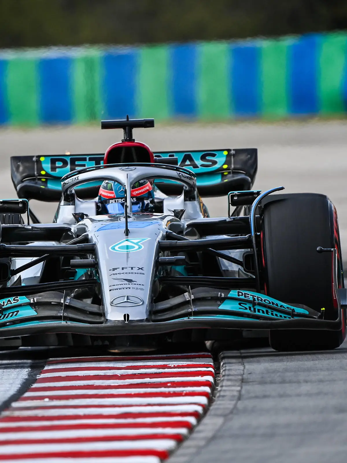  Formula 1 2022: Hungarian GP HUNGARORING, HUNGARY - JULY 29: George Russell, Mercedes W13 during the Hungarian GP at Hungaroring on Friday July 29, 2022 in Budapest, Hungary. Photo by Mark Sutton / Sutton Images Images PUBLICATIONxINxGERxSUIxAUTxHUNxONLY GP2213_132754MS1_3588