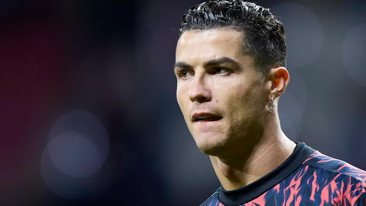  February 23, 2022, Madrid, Madrid, Spain: CRISTIANO RONALDO of Manchester United, ManU during the Champions League football match between Atletico de Madrid and Manchester United at Wanda Metropolitano Stadium in Madrid, Spain, February 23, 2022 Madrid Spain - ZUMAa206 20220223_zsp_a206_014 Copyright: xRubenxAlbarranx