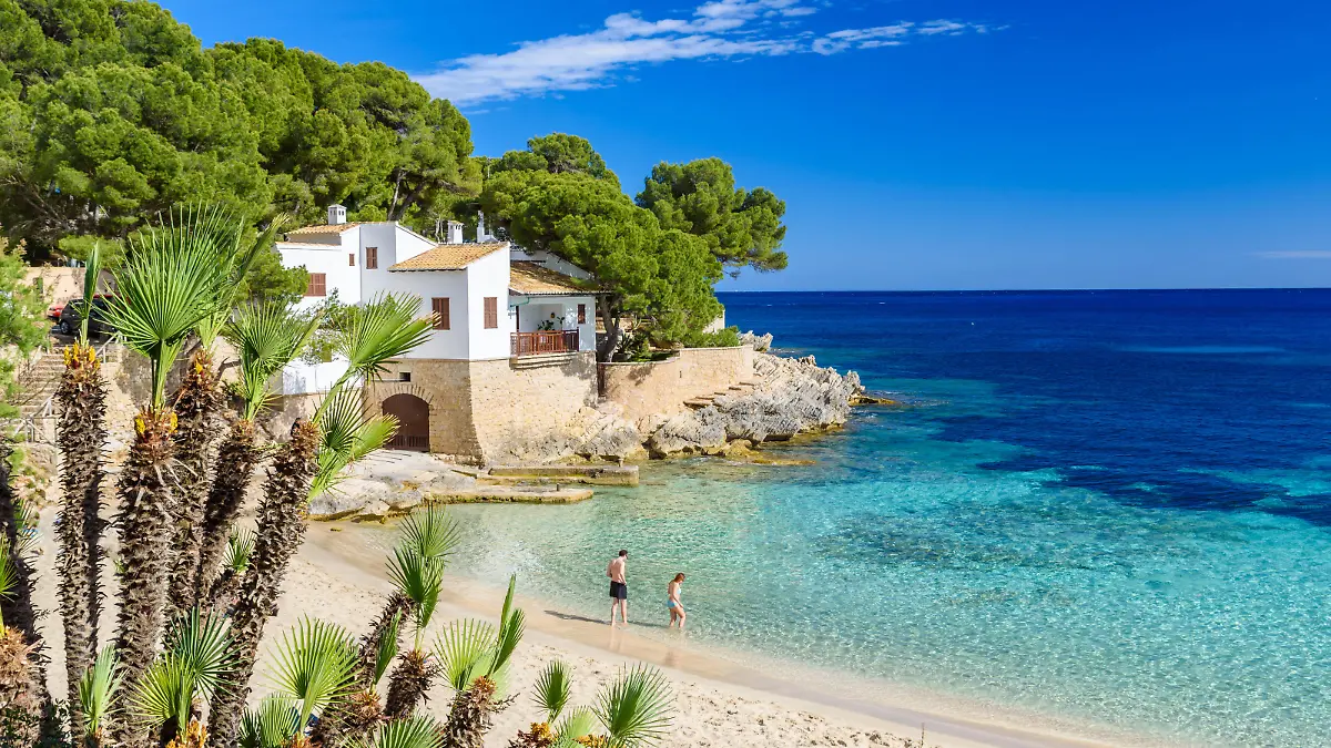Cala Gat at Ratjada - beautiful beach and coast of Mallorca, Spain