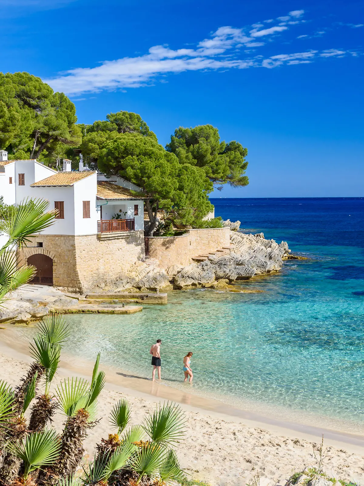 Cala Gat at Ratjada - beautiful beach and coast of Mallorca, Spain