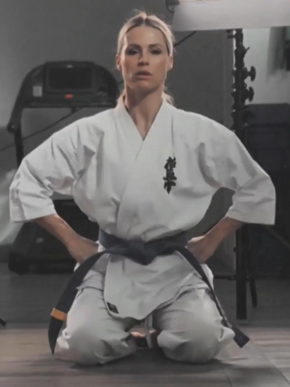 Bild zu: "Michelle Hunziker kann auch Karate"